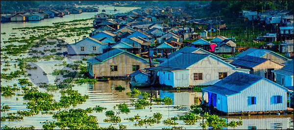 Làng nổi Châu Đốc - ThueXeTaiDay